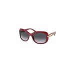 Prada Oval Güneş Gözlüğü, M, 0PR 04ZS, Kırmızı, kadın