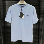 Prada Pamuklu T-Shirt - 2XL - Gök Mavi