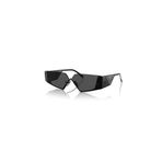PRADA Pr 58Zs 1Ab06L 70 Unisex Geometrik Siyah Metal Güneş Gözlüğü,1Ab06L