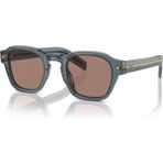 Prada PR A16S 17T05D 49 Geometrik Mavi Asetat Unisex Güneş Gözlüğü