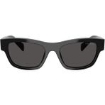Prada PR B09S 16K08Z 54 Oval Siyah Kemik Unisex Güneş Gözlüğü