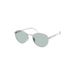 Prada PR B51S 1BC40N 53 Oval Gri Metal Unisex Güneş Gözlüğü