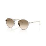 Prada PR B52S 1BC80K 49 Oval Gri Metal Unisex Güneş Gözlüğü