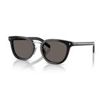 Prada PR C01SD 16K731 52 Unisex Aynalı Oval Siyah Kemik Güneş Gözlüğü