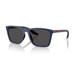 Prada PS B08S TFY06F 56 Linea Rossa Erkek Kare Mavi Kemik Güneş Gözlüğü