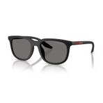 Prada PS B09SU 1BO02G 54 Linea Rossa Unisex Polarize Oval Siyah Kemik Güneş Gözlüğü