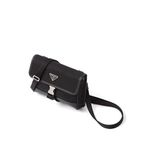Prada Re-nylon Ve Saffiano Deri Telefon Kılıfı - Siyah