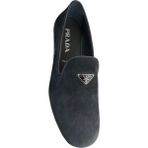 Prada Sport Prada Süet Metal Logolu Erkek Ayakkabı - 001-Lacivert