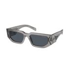 Prada Spr09zs 18s09t Şeffaf Gri Köşeli Güneş Gözlüğü