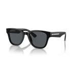 Prada Unisex Güneş Gözlüğü - Geometrik Siyah Kemik Çerçeve Füme Cam Mat Uv400 0Pr A04s
