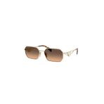 Prada Unisex Metal Güneş Gözlüğü, M, PR A51S ZVN50C, Kahverengi, üniseks-yetişkin