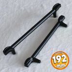 Prade 192 Mm Mat Siyah Metal Kulp Cekmece Mobilya Mutfak Dolap Kapak Kulplari Dolabi Kulbu Kulpu