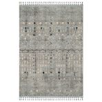 Pradeep Gri Bambu Makinada Yıkanabilir Kaymaz Taban Dijital Makine Baskı Salon Halı-I-Mvh-Zen-Z-4071-140x450