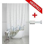 Prado 180x200 cm Askı Hediyeli Kır Banyo Duş Perdesi