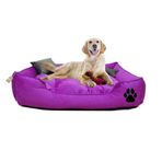 Prado Yıkanabilir Büyük Irk 90x70 cm Mor Köpek Yatağı Minder