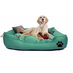 Prado Yıkanabilir Büyük Irk 90x70 cm Yeşil Köpek Yatağı Minder
