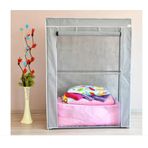 Prado Yorgan Hurcu Gri Bez Dolap