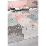 Praia do Tofo Figürlü Mavi Polyester Dikdörtgen Pamuk Makinada Yıkanabilir Kaymaz Taban Dijital Makine Baskı Salon Halı-I-Artl-FL57-300x350-Dikdörtgen