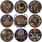 Praise V Do 8 Adet Elmas Boyama Bardak Altlığı Seti Tutuculu Mantar Tabanı, DIY Tarot Bardak Altlıkları Yeni Başlayanlar, Yetişkinler ve Çocuklar için Elmas Boyama Kiti Yeni Eve Taşınma için Kendin Yap Elmas Sanat El Sanatları Daire Bar