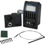 Praise6 5-Bant Prener Lc5 Akustik Gitar Alıcısı Preamp Eq LCD Tuner Piezo Ekolayzer (Yurt Dışından) - Siyah
