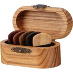 Praise6 Ahşap Seçim ile Gitar Seçim Tutucu, Ahşap Gitar Seçim Vitrin, Mini Gitar Seçim Kutusu (Yurt Dışından) - Siyah
