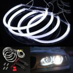 Praise6 Bmw E46 3 Serisi Için 4x Ccfl Angel Eye Halo LED Halka Işık Beyaz Projektör Olmayan (Yurt Dışından)