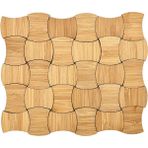 Praise6 Dollhouse Minyatür Aksesuarları 24 Adet Ahşap Yer Karosu 3D Duvar Çıkartmaları Dollhouse Odası Dekorasyon Için Bambu Tahıl (Yurt Dışından) - Siyah