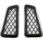 Praise6 Honda Accord 2023 2024 11TH Araba Dashboard Yan Hava Firar Çıkışı Kapak Trim Aksesuarla (Abs Karbon Fiber) (Yurt Dışından) - 1 Adet - Siyah
