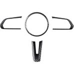 Praise6 Karbon Fiber Direksiyon Çerçeve Kapak Kalıplama, Mazda 3 Cx-30 2019 2020,4PCS Için Araç Iç Aksesuarları (Yurt Dışından) - 1 Adet - Siyah