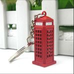 Praise6 Vintage Telefon Kulübesi Ingiliz Minyatür Londra Araba Anahtarlık Anahtarlıklar Döküm Anahtarlık Hediye Kadın Kızlar Için (Yurt Dışından) - 1 Adet - Kırmızı