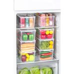PraticBox 4'lü Set Kapaklı Buzdolabı Ve Dolap İçi Saklama Kabı 7 Litre