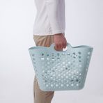 Pratik 24 Lt Plastik Çamaşır Sepeti, 36X40 Cm, Kullanışlı ve Hafif - Seçenek 1 - Ahşap - Ceviz