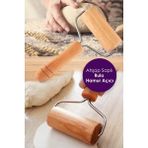 Pratik Ahşap Saplı Rulo Hamur Açıcı Merdane Pürüzsüz Oklava Pizza Börek Açma Silindir El Merdanesi
