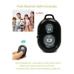 Pratik Bluetooth Selfie Kumandası Uzaktan Grup Fotoğrafı Seyahat Kablosuz İos Android 10 Mt Mesafe