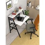 Pratik Çalışma Masası Raflı Ofis Masası Yemek Masası Okul Yurt Masası Metal Raflı Çalışma Masası