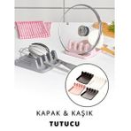 Pratik Çoklu Kepçe Kaşık ve Kapak Tutma Aparatı