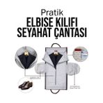 Pratik Elbise Kılıfı Seyahat Çantası - Çok Renkli