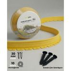 Pratik Garden Envaplas 10 M Ambalajlı Sarı Esnek Çim Ayırıcı Çim Sınırlayıcı Taş Toprak Ayracı