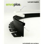 Pratik Garden Envaplas Esnek Siyah Neon LED Takılabilir Çim Sınırlayıcı 25 M Çim Ayırıcı