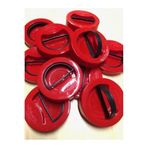 Pratik Kullanışlı Kırmızı Kavanoz Kapağı Plastik 10 cm (3 Adet)