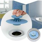 Pratik Mağazam 2 Kademeli Dokunmatik Lavabo Tıkacı Silikon Lavabo Gider Tıpası - Mavi