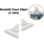 Pratik Mandallı Poşet Klipsi – Taze ve Güvenli Saklama (2 Adet) - Seçenek 1 - Ahşap