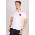 Pratik Medikal Beyaz Paramedik V Yaka Tişört Unisex