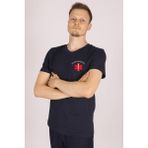 Pratik Medikal Lacivert Paramedik V Yaka Tişört Unisex - XL