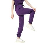 Pratik Medikal Likralı Jogger Paça Doktor Hemşire Forması Tek Alt Unisex, Mor, L