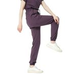 Pratik Medikal Likralı Jogger Paça Doktor Hemşire Forması Tek Alt Unisex, Mürdüm, M