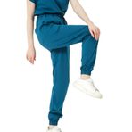Pratik Medikal Likralı Jogger Paça Doktor Hemşire Forması Tek Alt Unisex, Turkuaz, S