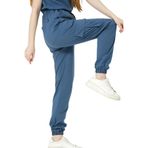 Pratik Medikal Likralı Kargo Cep Jogger Paça Doktor Hemşire Forması Tek Alt Unisex, İndigo, 2XL