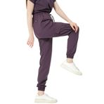 Pratik Medikal Likralı Kargo Cep Jogger Paça Doktor Hemşire Forması Tek Alt Unisex, Mürdüm, S
