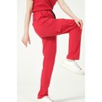 Pratik Medikal Nar Çiçeği Likralı Kargo Cep Doktor Hemşire Forması Tek Alt Unisex - XS